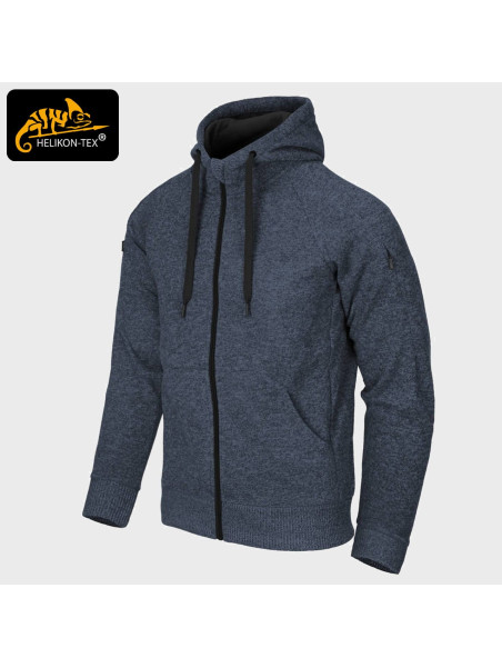 HELIKON-TEX BLUZA COVERT TACTICAL ROZPINANA MELANŻ NIEBIESKI XXL