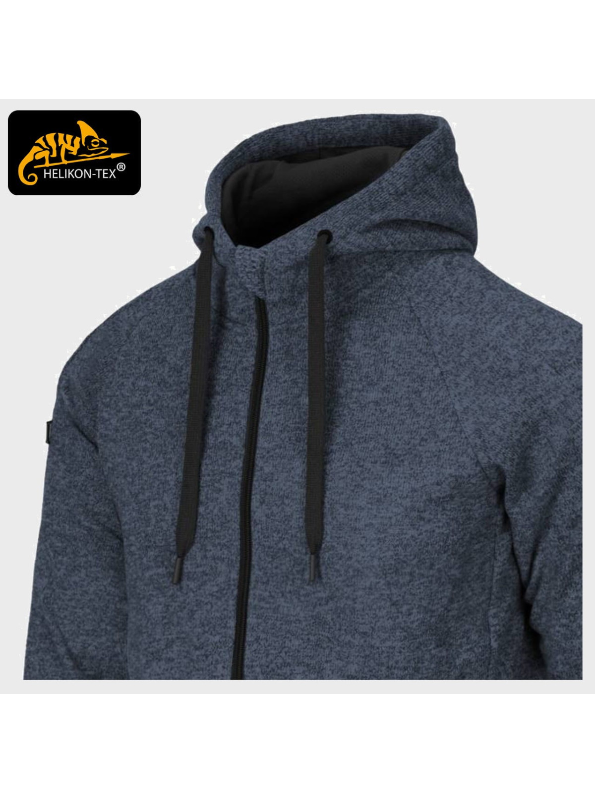 HELIKON-TEX BLUZA COVERT TACTICAL ROZPINANA MELANŻ NIEBIESKI XXL
