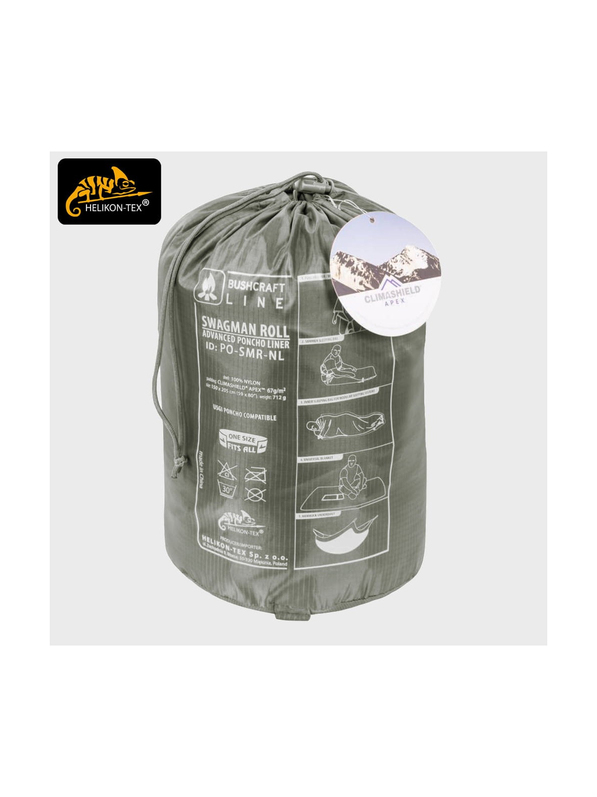 HELIKON-TEX PELERYNA PRZECIWDESZCZOWA SWAGMAN ROLL SHADOW GREY