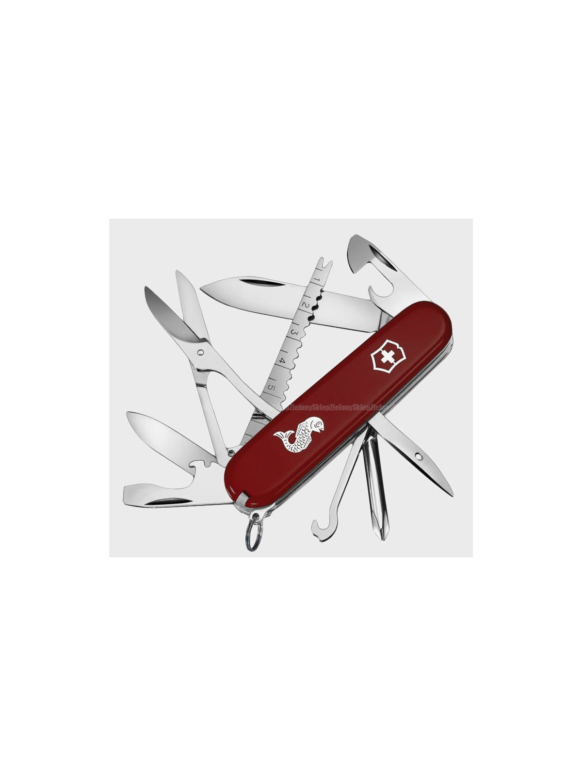 VICTORINOX SCYZORYK 1.4733.72 FISHERMAN 18 FUNKCJI CZERWONY