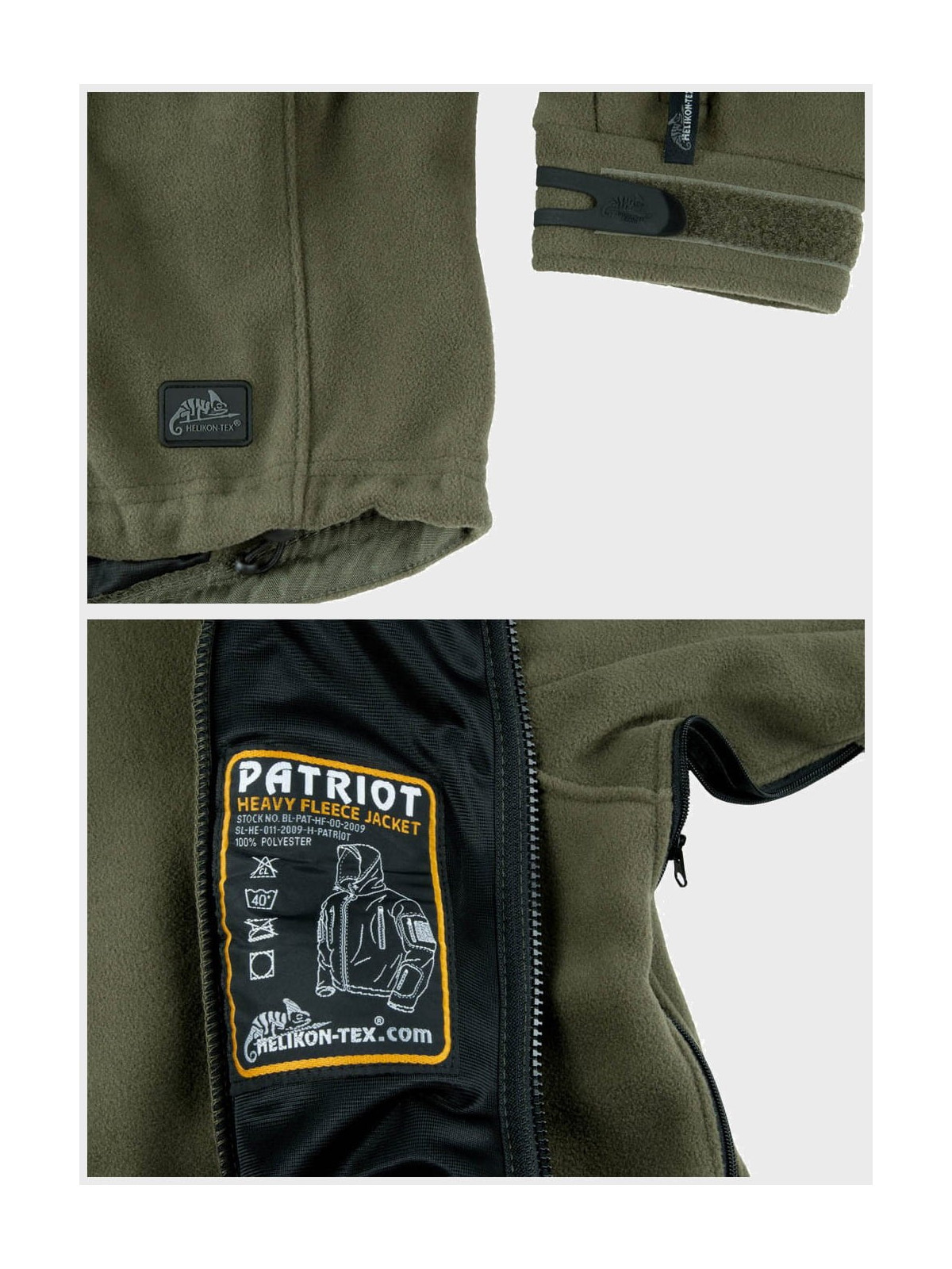 HELIKON-TEX POLAR WOJSKOWY PATRIOT DOUBLE OLIWKOWY L