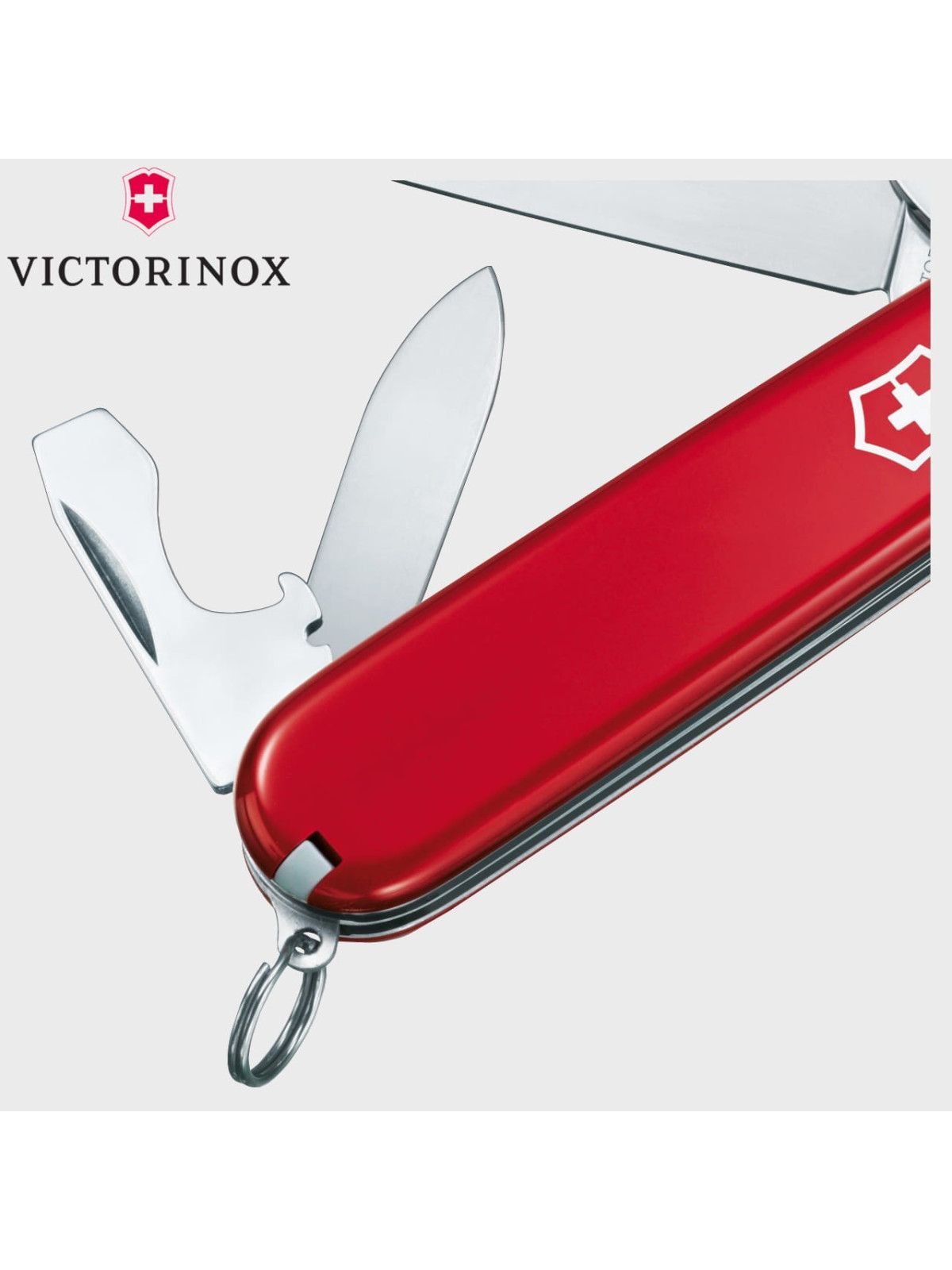 VICTORINOX SCYZORYK 0.2503 RECRUIT 10 FUNKCJI CZERWONY