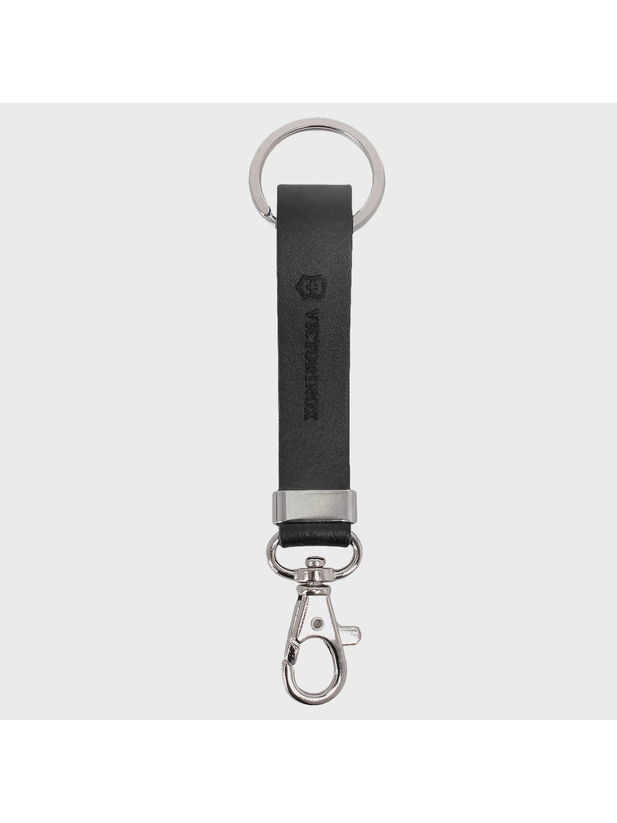 VICTORINOX ZAWIESZKA  BRELOK 4.1853 SKÓRA NATURALNA CZARNA