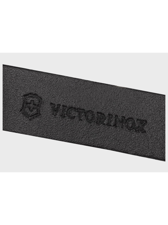 VICTORINOX ZAWIESZKA  BRELOK 4.1853 SKÓRA NATURALNA CZARNA