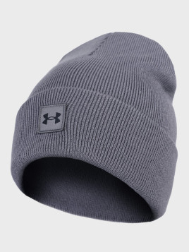 UNDER ARMOUR CZAPKA ZIMOWA MĘSKA TERMOAKTYWNA CIEPŁA NA ZIMĘ SZARA
