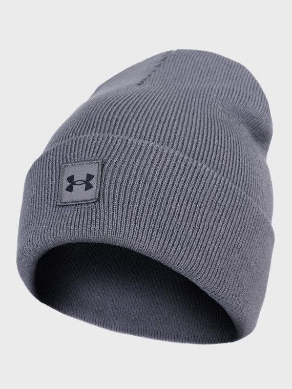 UNDER ARMOUR CZAPKA ZIMOWA MĘSKA TERMOAKTYWNA CIEPŁA NA ZIMĘ SZARA