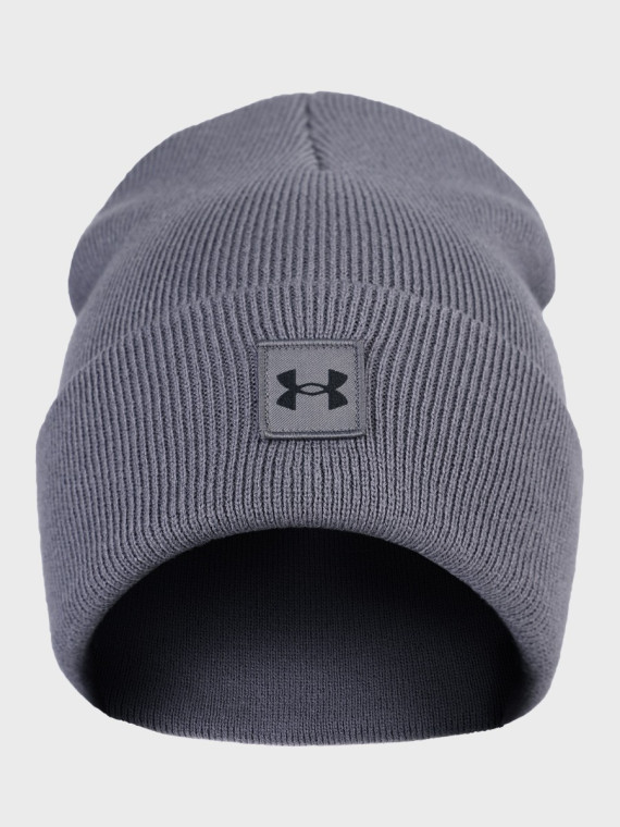 UNDER ARMOUR CZAPKA ZIMOWA MĘSKA TERMOAKTYWNA CIEPŁA NA ZIMĘ SZARA