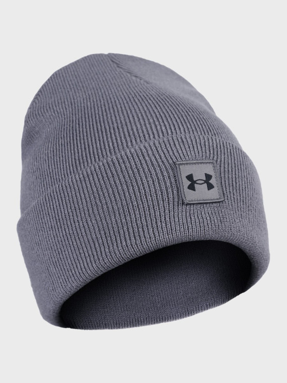 UNDER ARMOUR CZAPKA ZIMOWA MĘSKA TERMOAKTYWNA CIEPŁA NA ZIMĘ SZARA