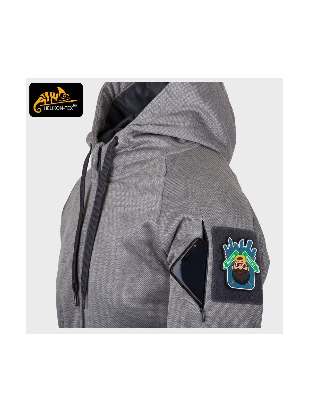 HELIKON-TEX BLUZA URBAN TACTICAL HOODIE CZARNA XXL