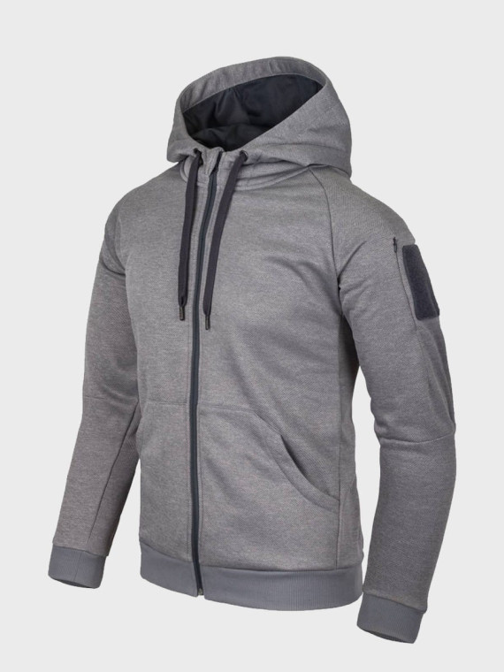 HELIKON-TEX BLUZA URBAN TACTICAL HOODIE MELANŻ SZARY XXL