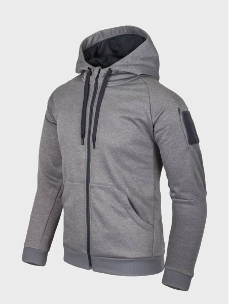 HELIKON-TEX BLUZA URBAN TACTICAL HOODIE MELANŻ SZARY XXL