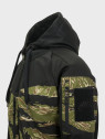 HELIKON-TEX BLUZA ROZPINANA Z KAPTUREM ROUGE HOODIE FULLZIP CZARNY-TIGER STRIPE XL