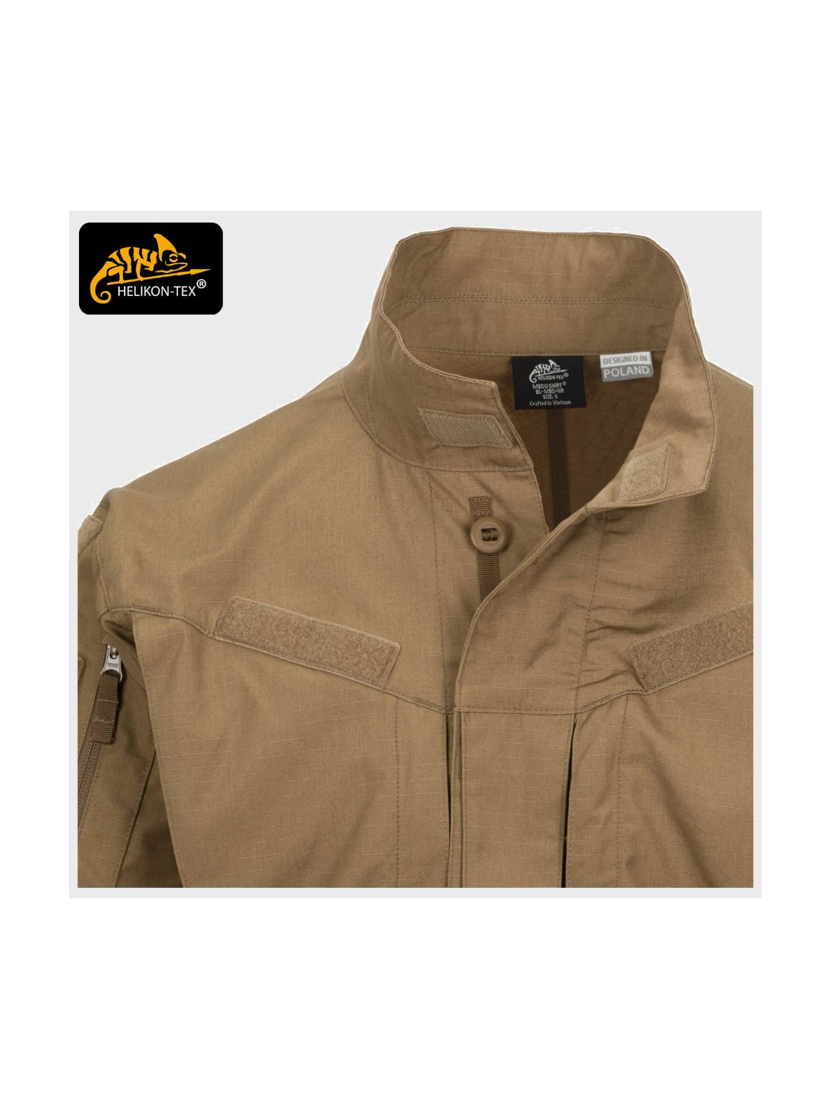 HELIKON-TEX BLUZA POLOWA WOJSKOWA MBDU NYCO RIP-STOP MULTICAM BLACK XXL