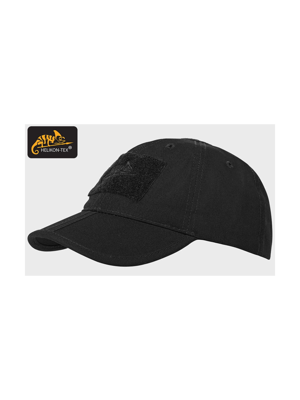 HELIKON-TEX CZAPKA BEJSBOLÓWKA SKŁADANA POLYCO Rip-Stop CZARNA