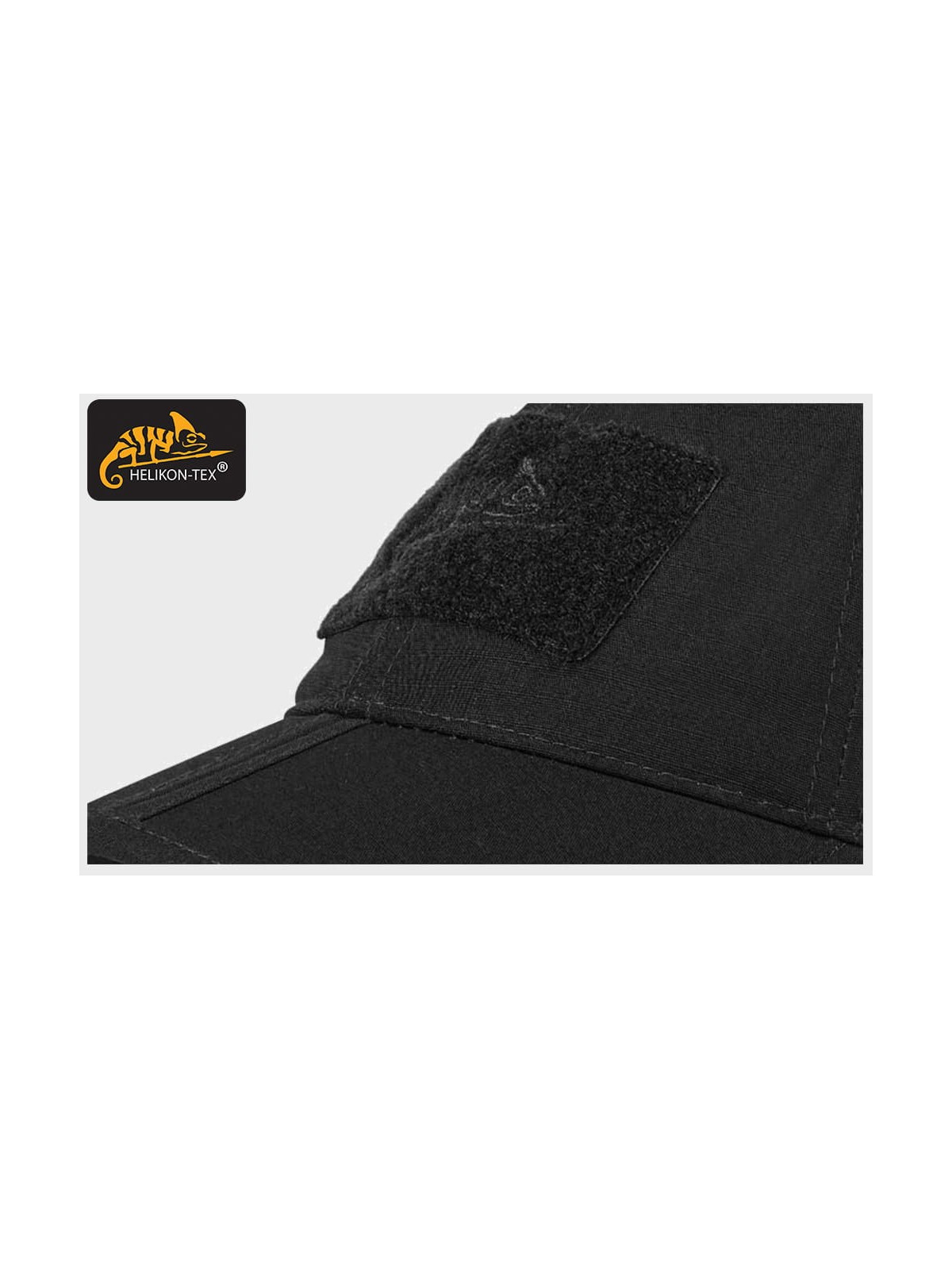 HELIKON-TEX CZAPKA BEJSBOLÓWKA SKŁADANA POLYCO Rip-Stop CZARNA