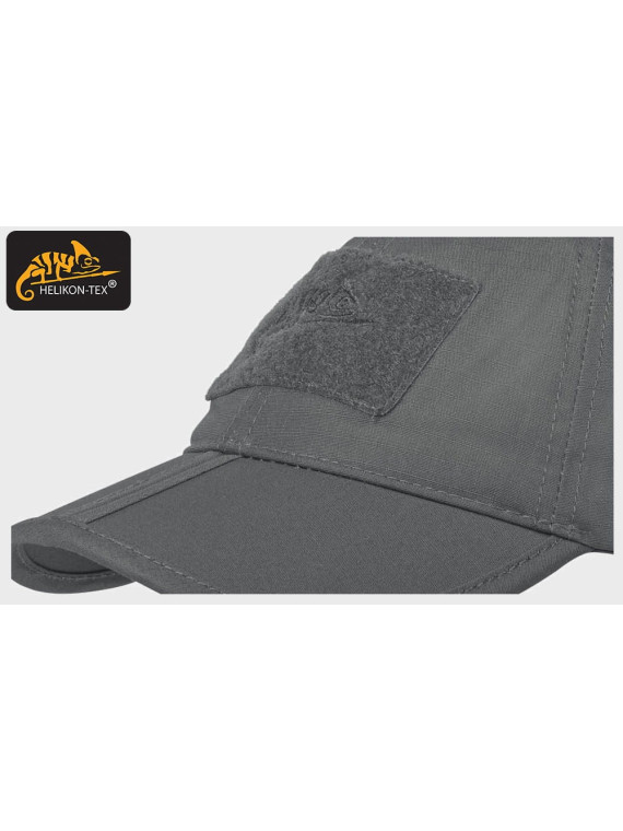 HELIKON-TEX CZAPKA BEJSBOLÓWKA SKŁADANA POLYCO RIP-STOP SHADOW GREY