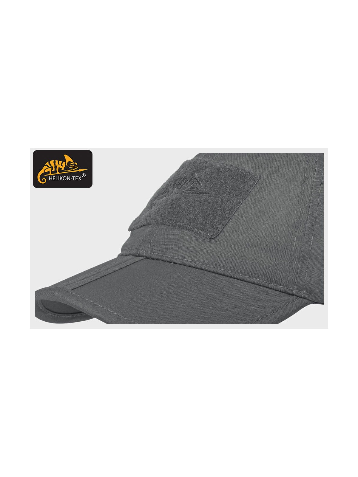 HELIKON-TEX CZAPKA BEJSBOLÓWKA SKŁADANA POLYCO RIP-STOP SHADOW GREY