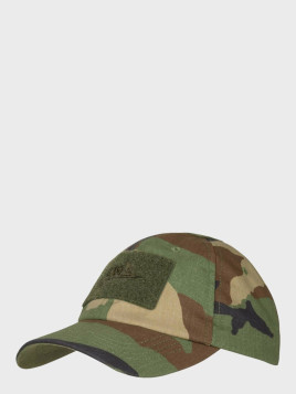 HELIKON-TEX CZAPKA Z DASZKIEM BEJSBOLÓWKA POLYCO RIP-STOP US WOODLAND