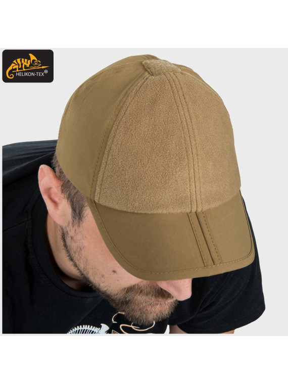 HELIKON-TEX CZAPKA BEJSBOLÓWKA SKŁADANY DASZEK CZARNA