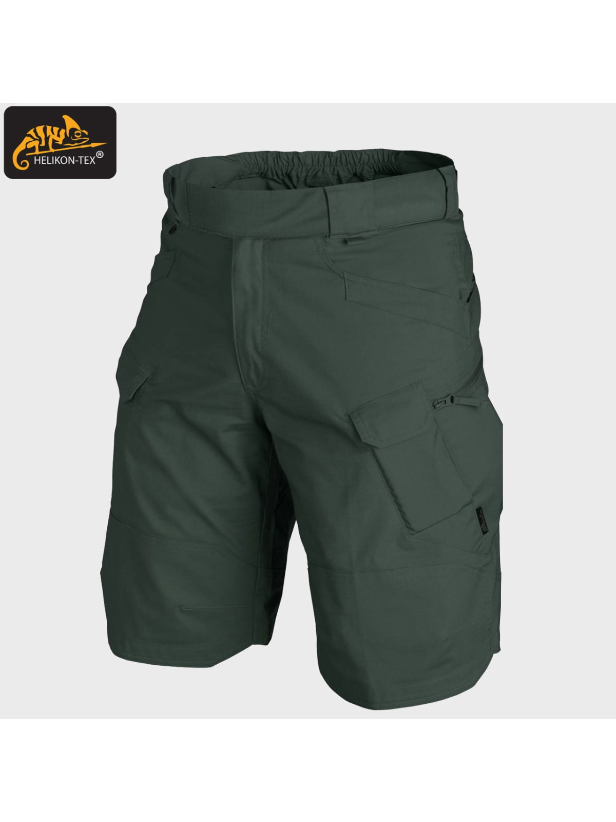 HELIKON-TEX KRÓTKIE SPODENKI SZORTY UTS 11” POLYCO RIP-STOP JUNGLE GREEN S