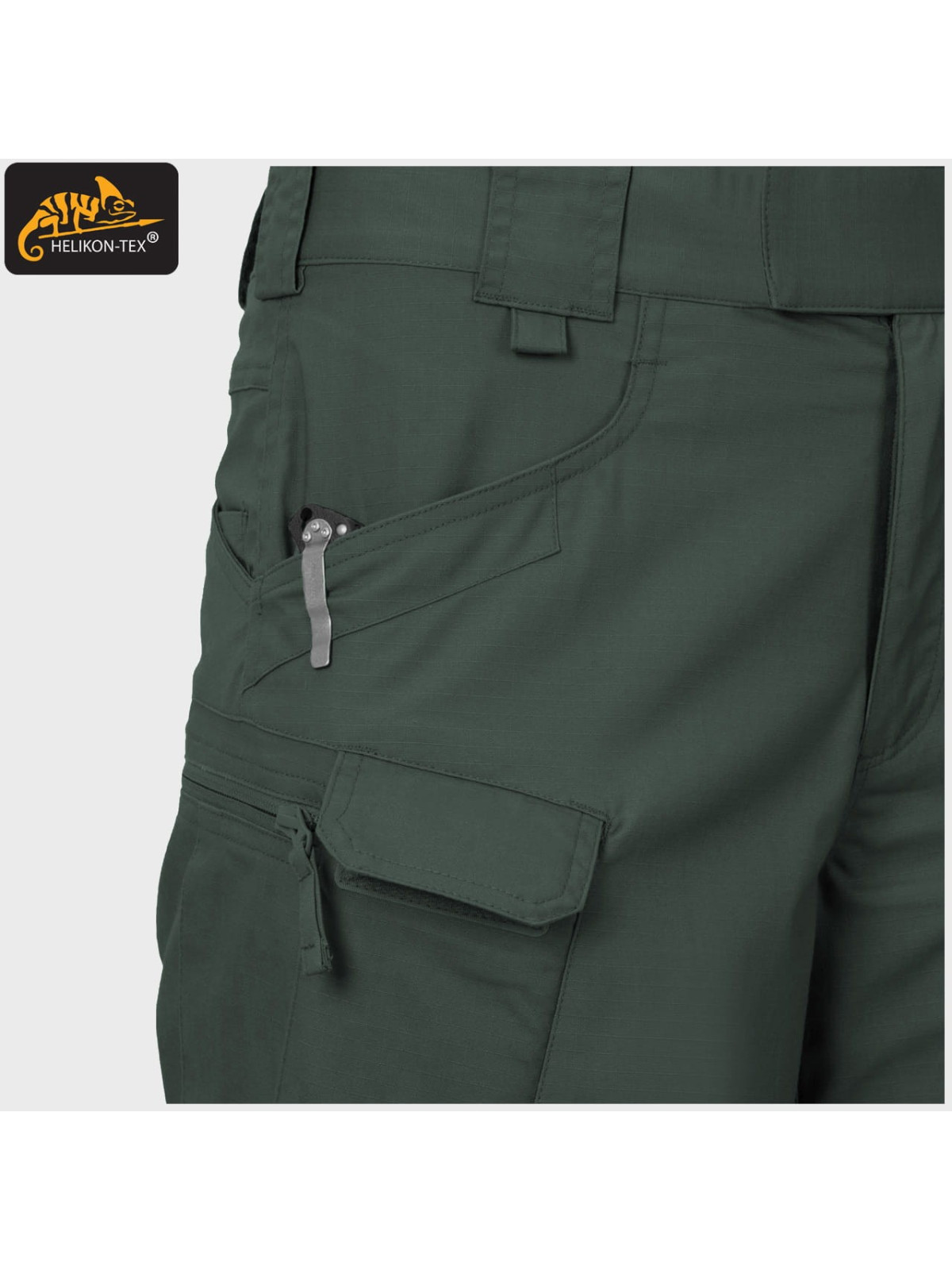 HELIKON-TEX KRÓTKIE SPODENKI SZORTY UTS 11” POLYCO RIP-STOP JUNGLE GREEN S