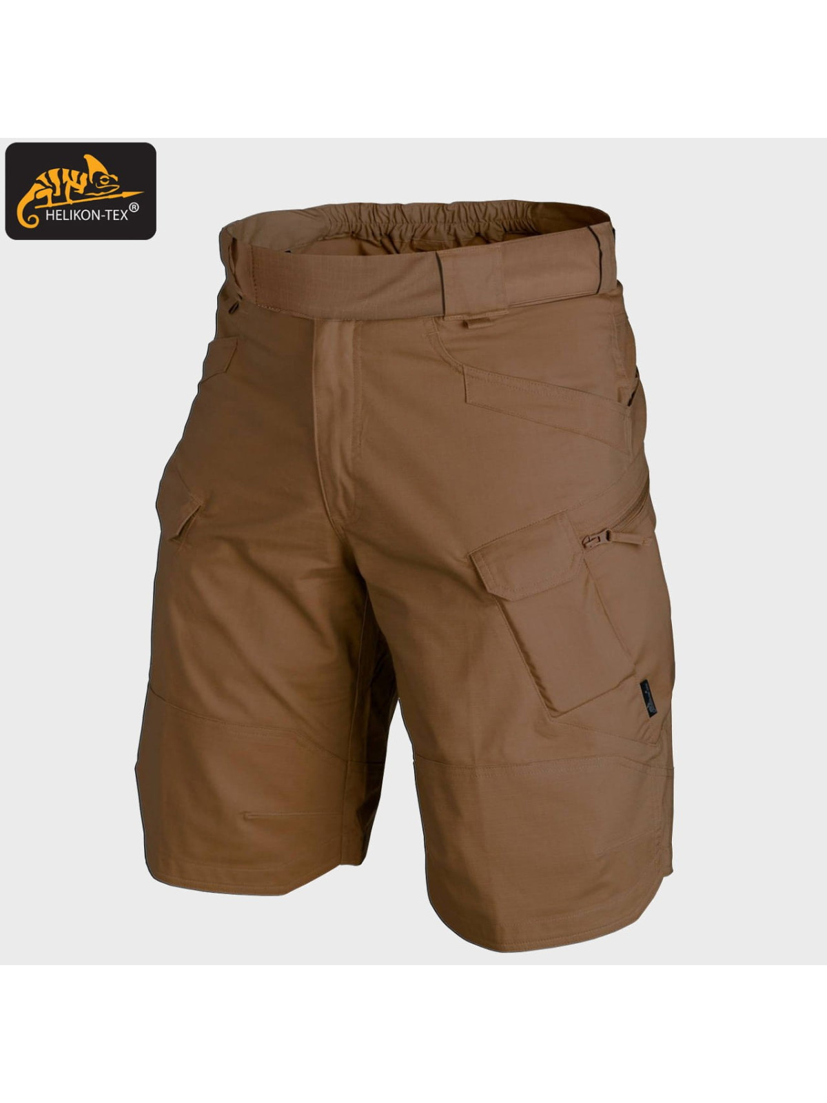 HELIKON-TEX KRÓTKIE SPODENKI SZORTY UTS 11" POLYCO RIP-STOP MUD BROWN S