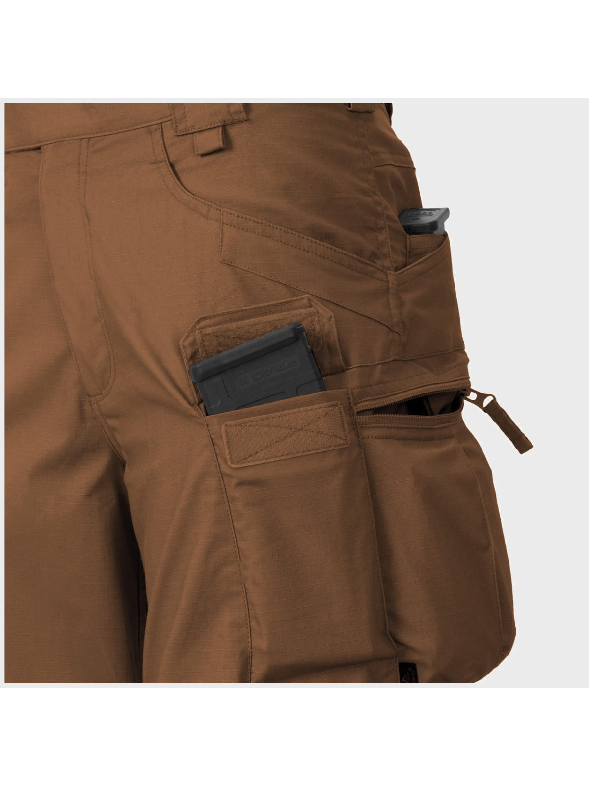 HELIKON-TEX KRÓTKIE SPODENKI SZORTY UTS 11" POLYCO RIP-STOP MUD BROWN S