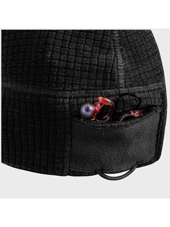 HELIKON-TEX CZAPKA POLAROWA RANGE BEANIE GRID FLEECE CZARNA S/M