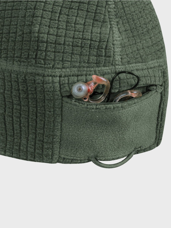 HELIKON-TEX CZAPKA POLAROWA RANGE BEANIE GRID FLEECE oliwkowa S/M
