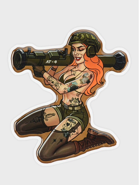 M-TAC Naklejka Tactical Girl Nr10 AT4 Tattoo