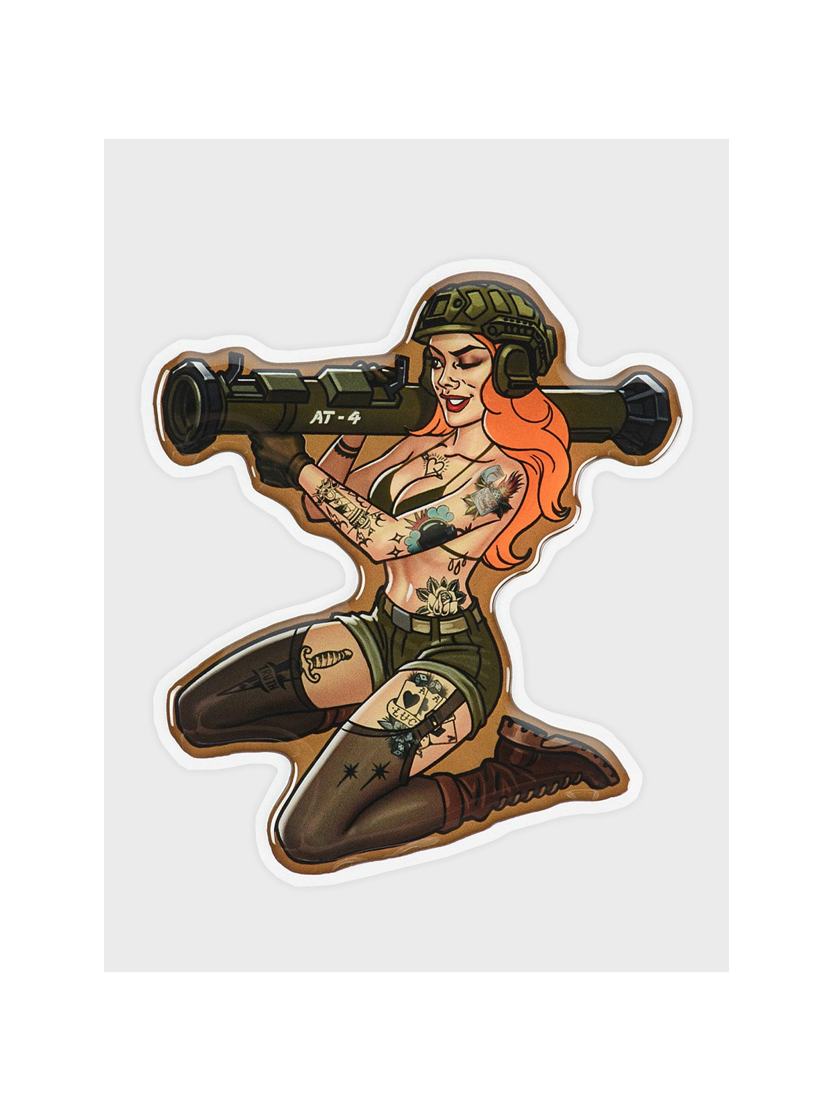 M-TAC Naklejka Tactical Girl Nr10 AT4 Tattoo