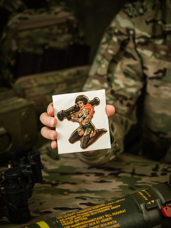 M-TAC Naklejka Tactical Girl Nr10 AT4 Tattoo