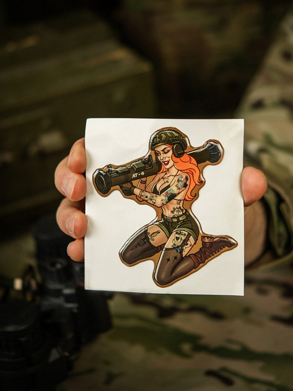 M-TAC Naklejka Tactical Girl Nr10 AT4 Tattoo