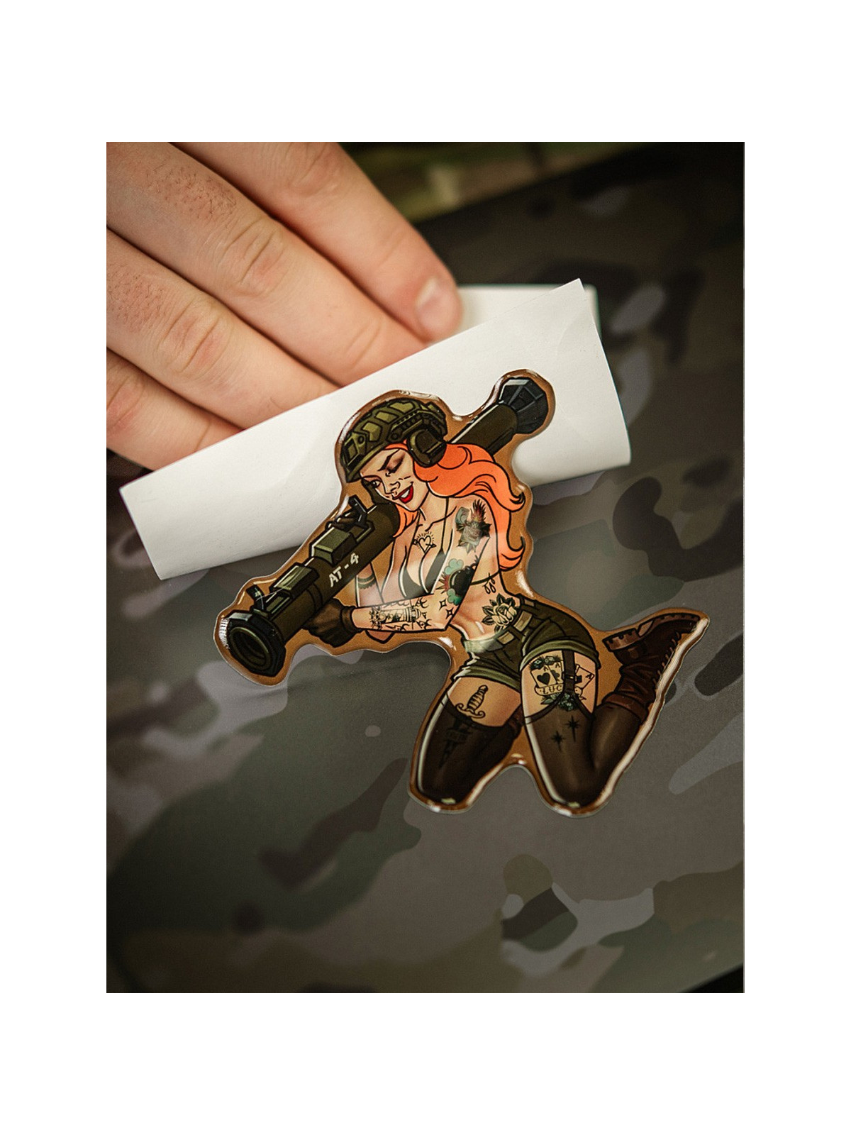 M-TAC Naklejka Tactical Girl Nr10 AT4 Tattoo