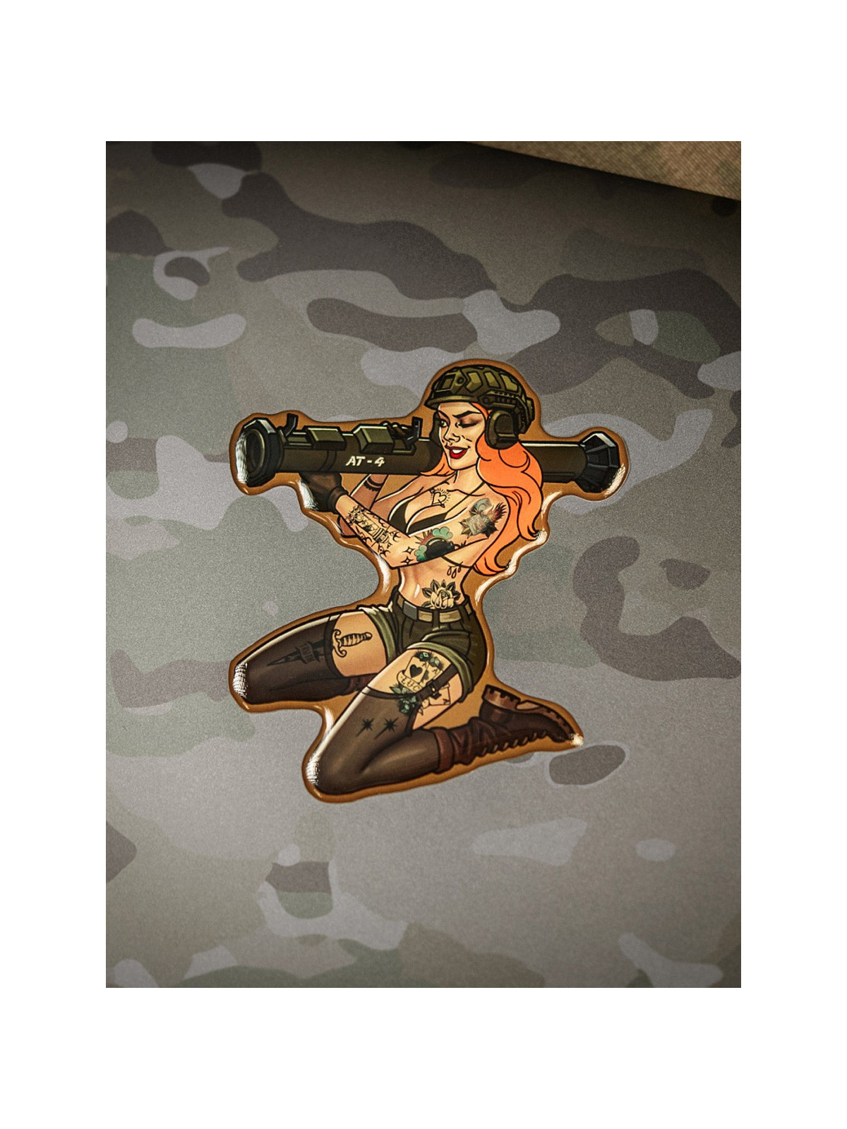 M-TAC Naklejka Tactical Girl Nr10 AT4 Tattoo
