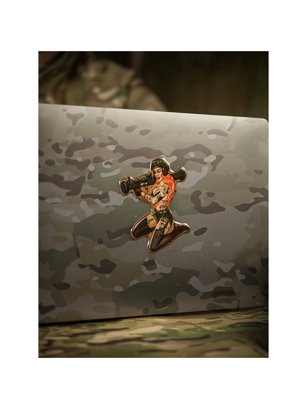 M-TAC Naklejka Tactical Girl Nr10 AT4 Tattoo