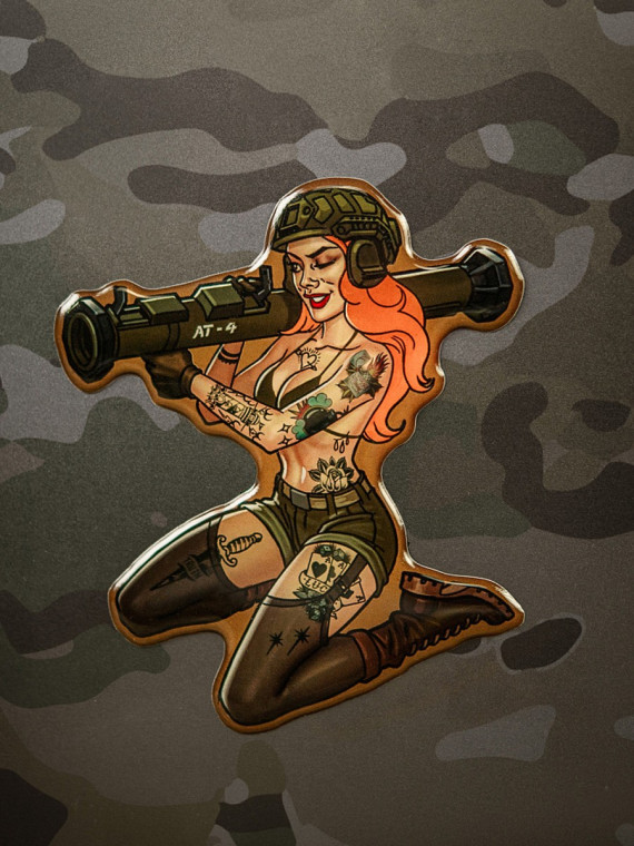 M-TAC Naklejka Tactical Girl Nr10 AT4 Tattoo