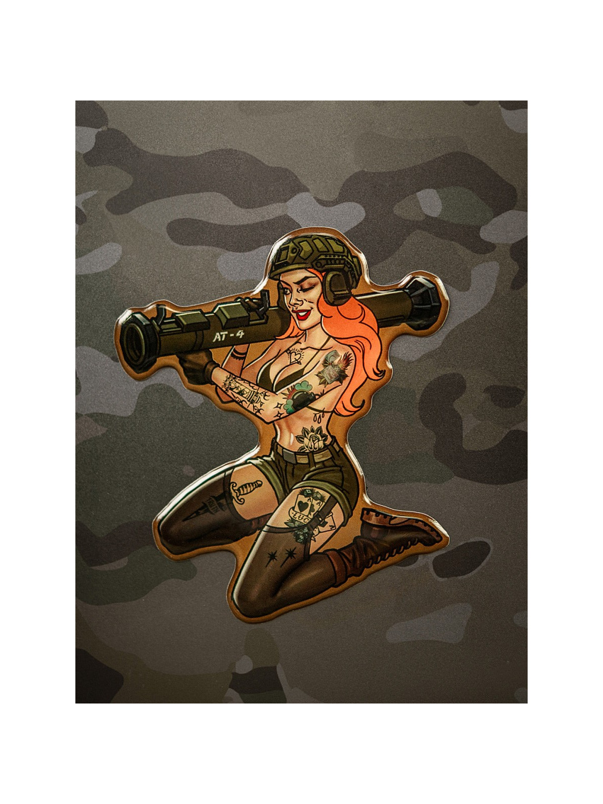 M-TAC Naklejka Tactical Girl Nr10 AT4 Tattoo