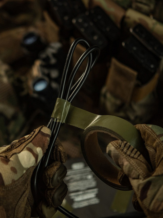 M-TAC Wzmocniona taśma klejąca 25mm 10m Oliwkowa