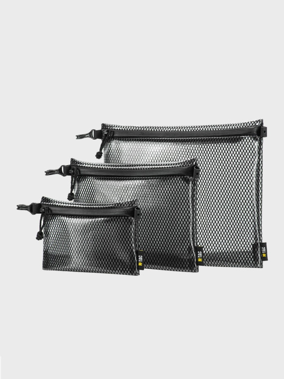 M-TAC Zestaw Organizerów Zip Pocket Elite S+M+L Czarny