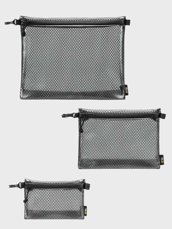 M-TAC Zestaw Organizerów Zip Pocket Elite S+M+L Czarny