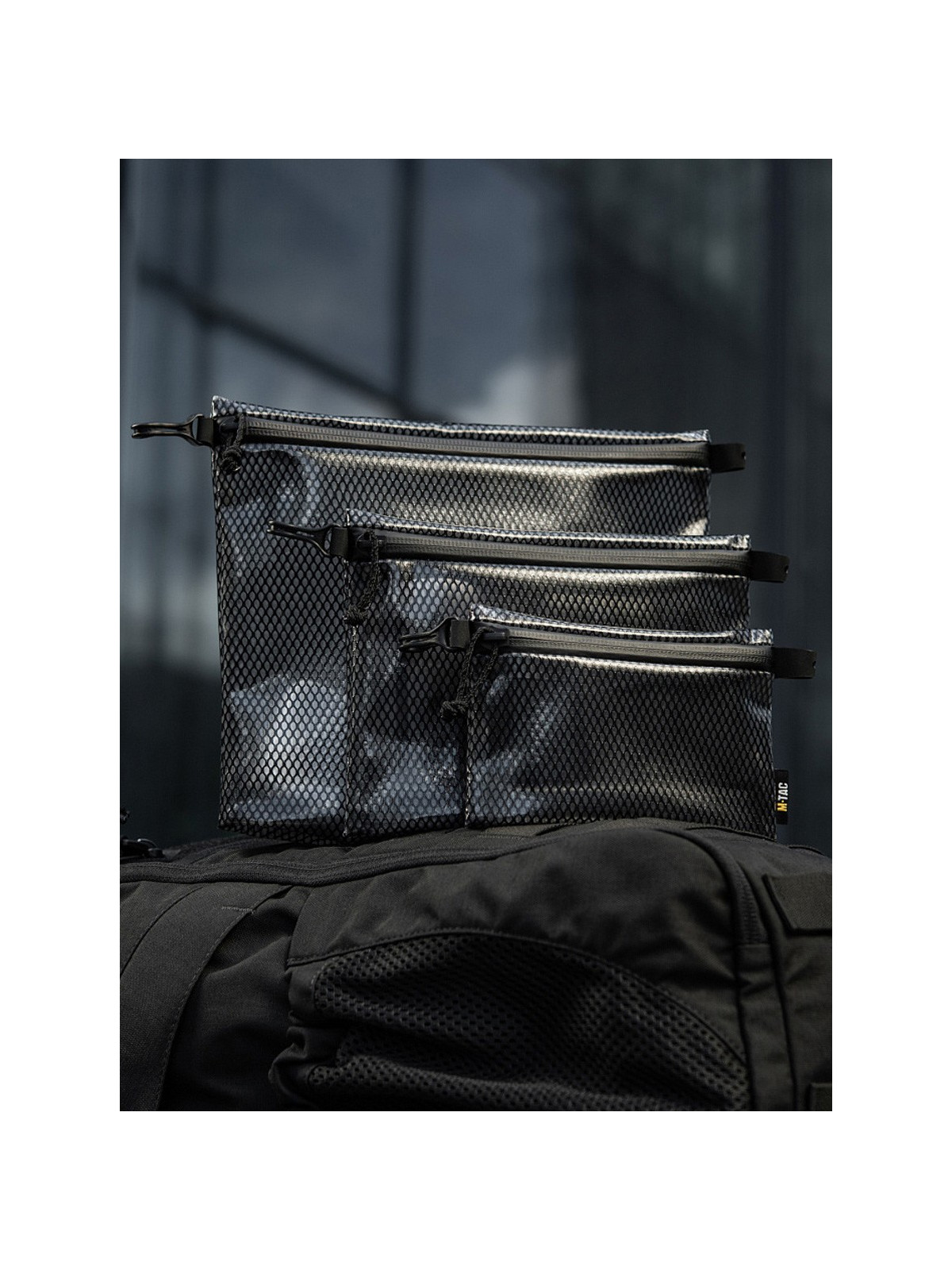 M-TAC Zestaw Organizerów Zip Pocket Elite S+M+L Czarny