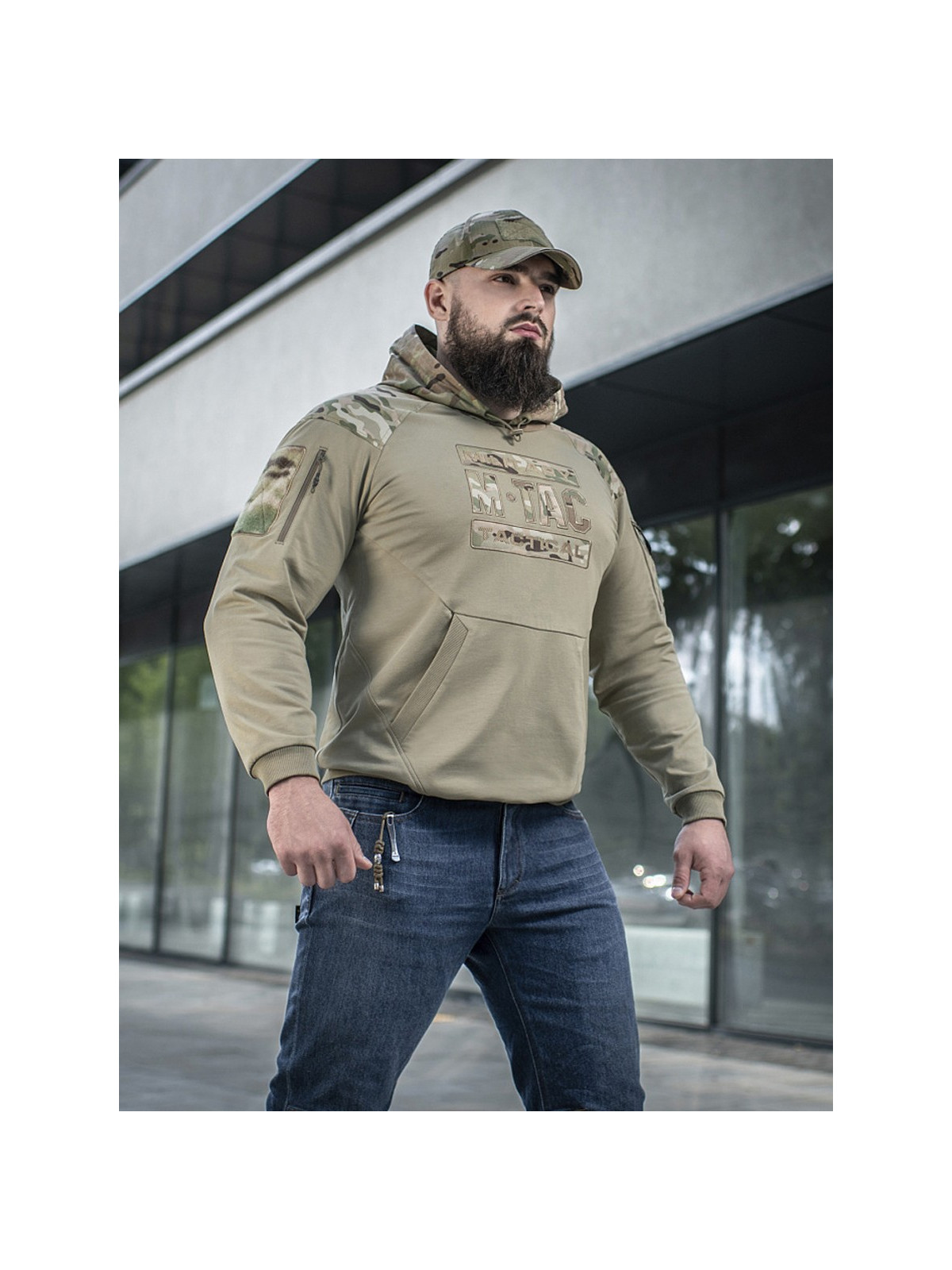 M-TAC Bluza kangurka z kapturem Combat Tan-Multicam XXL