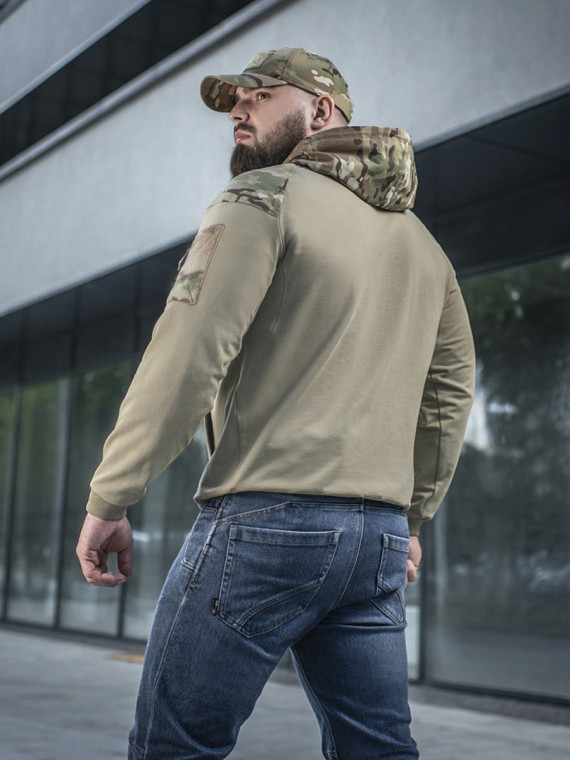 M-TAC Bluza kangurka z kapturem Combat Tan-Multicam XXL