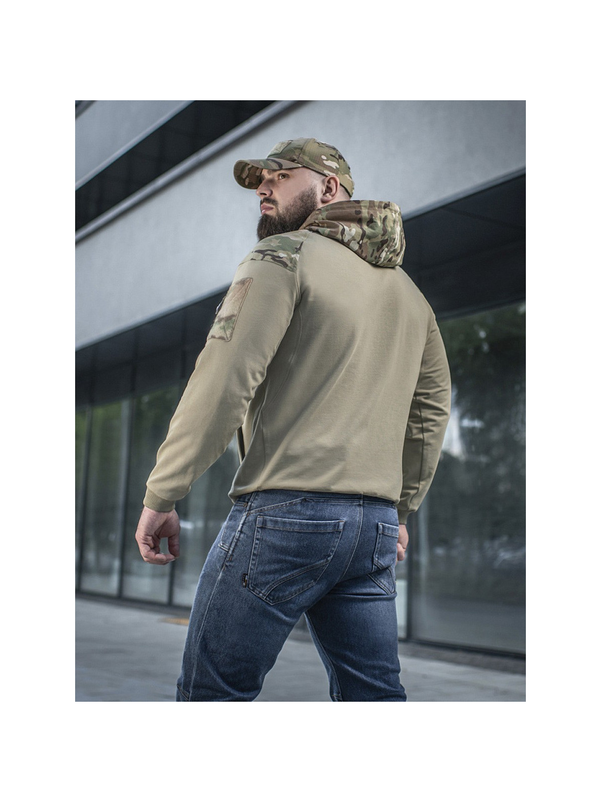 M-TAC Bluza kangurka z kapturem Combat Tan-Multicam XXL