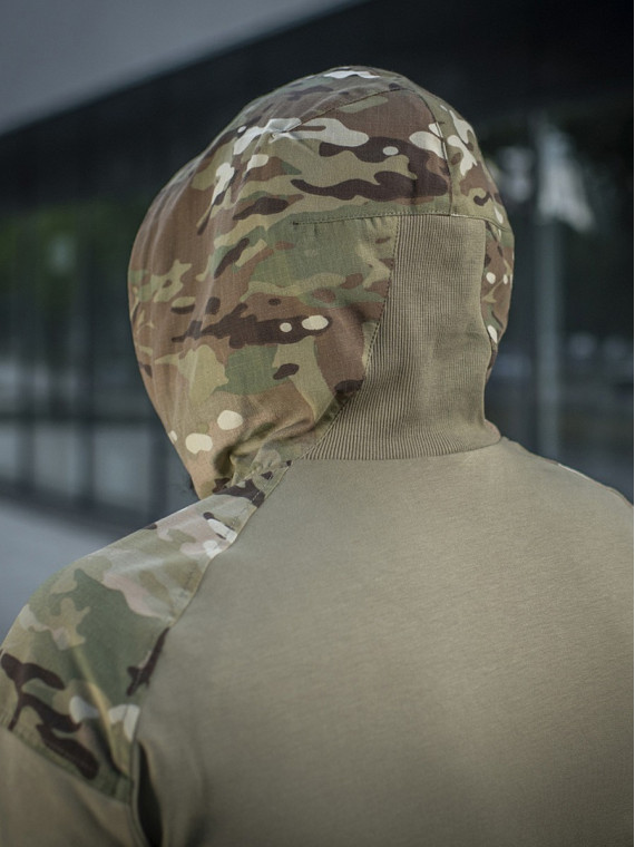 M-TAC Bluza kangurka z kapturem Combat Tan-Multicam XXL