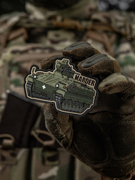 M-TAC Naszywka Rzep Marder PVC Morale Patch Wóz Bojowy Oliwkowy