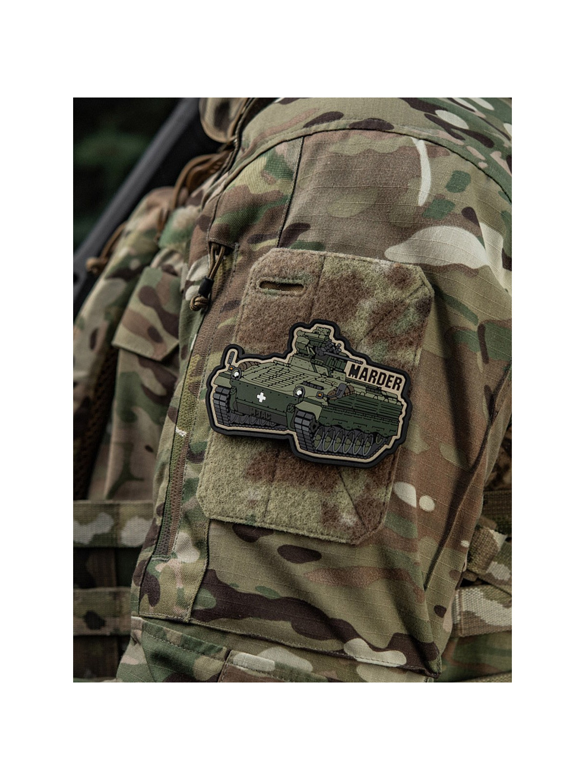 M-TAC Naszywka Rzep Marder PVC Morale Patch Wóz Bojowy Oliwkowy