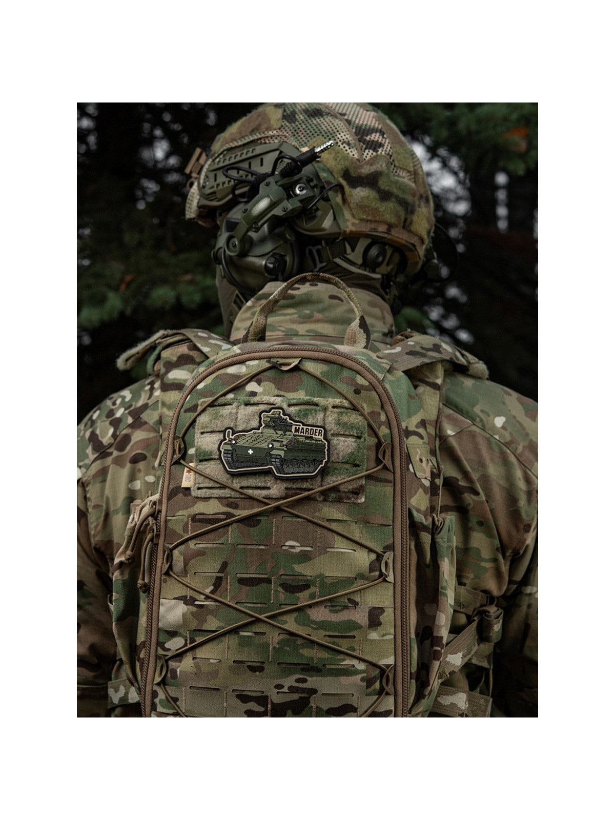M-TAC Naszywka Rzep Marder PVC Morale Patch Wóz Bojowy Oliwkowy