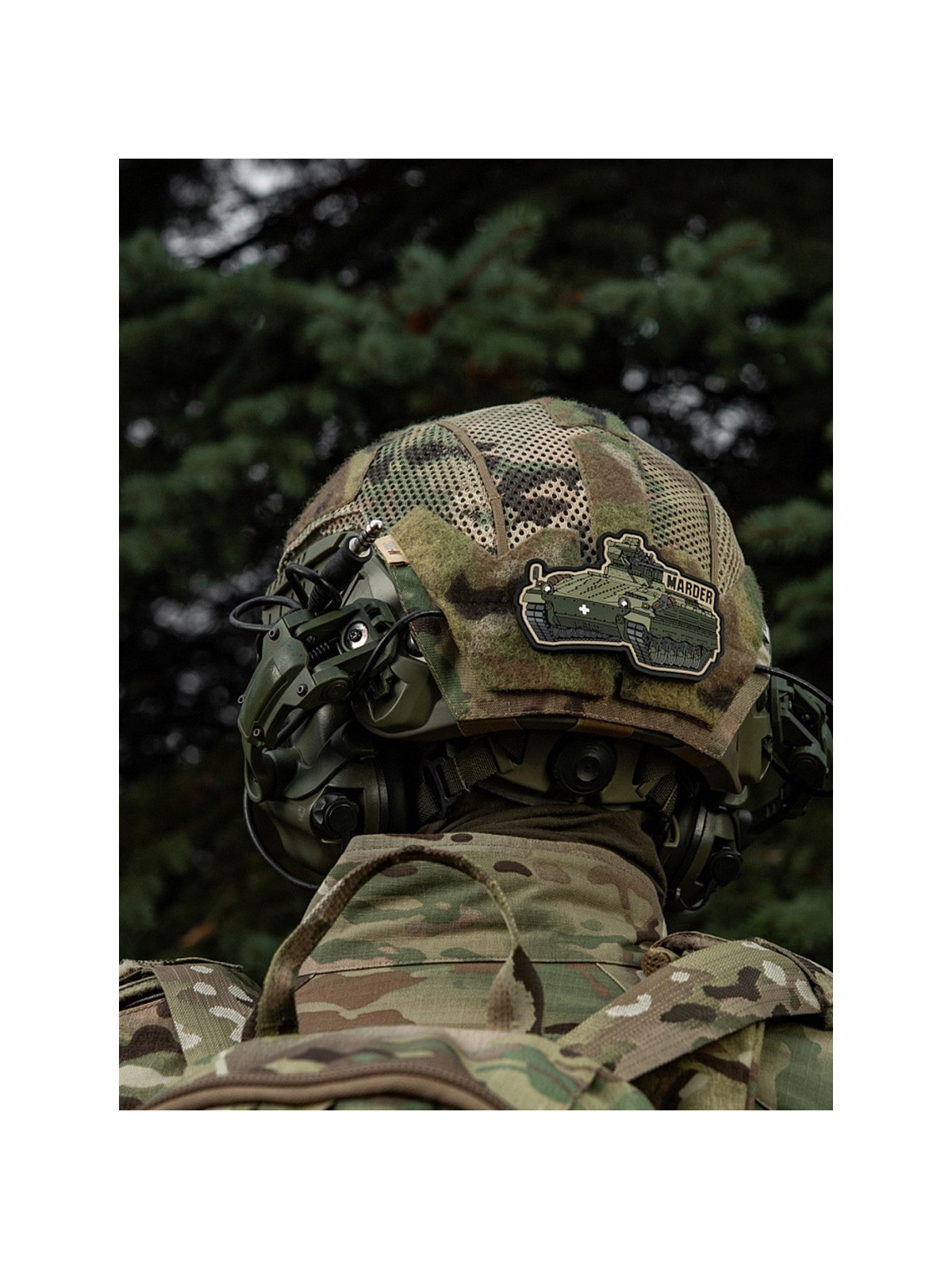 M-TAC Naszywka Rzep Marder PVC Morale Patch Wóz Bojowy Oliwkowy